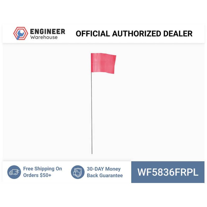 Smi-Carr – Wire Flag 5x8x36 1000 Flo Red – WF5836FRPL