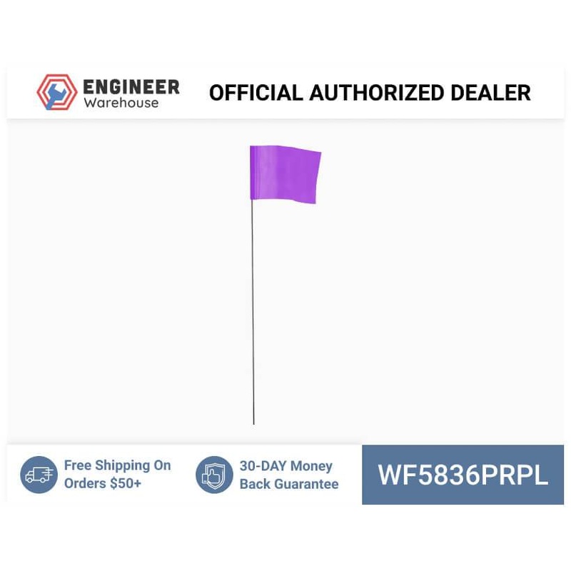 Smi-Carr – Wire Flag 5x8x36 1000 Purple – WF5836PRPL