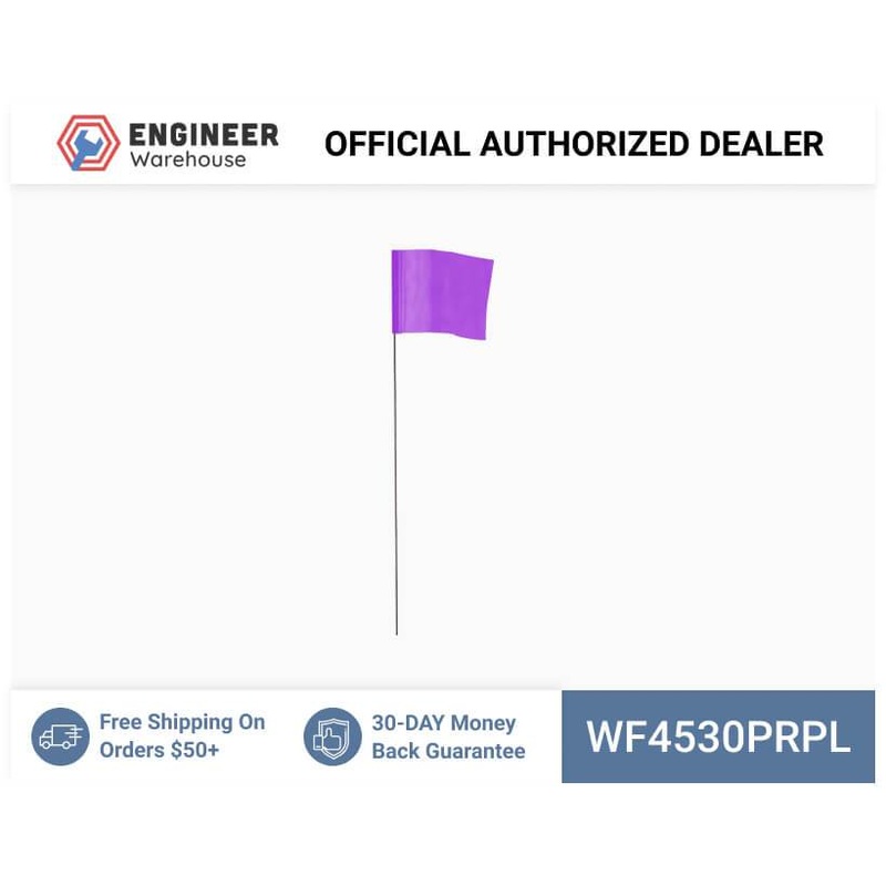 Smi-Carr – Wire Flag 4x5x30 1000 Purple – WF4530PRPL