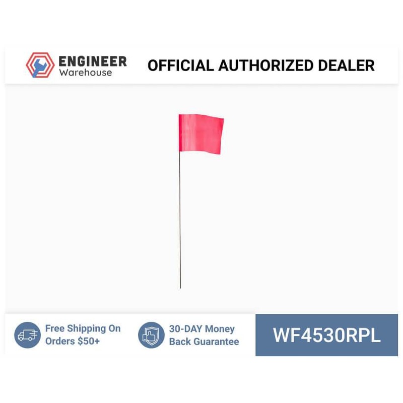 Smi-Carr – Wire Flag 4x5x30 1000 Red – WF4530RPL