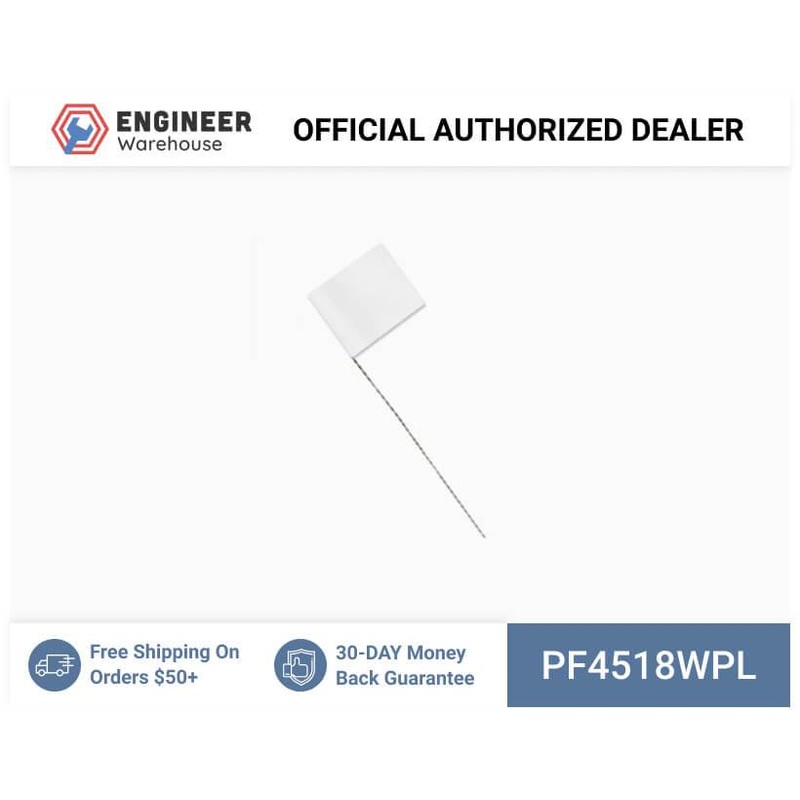 Smi-Carr – PVC Flag 4x5x18 1000 White – PF4518WPL