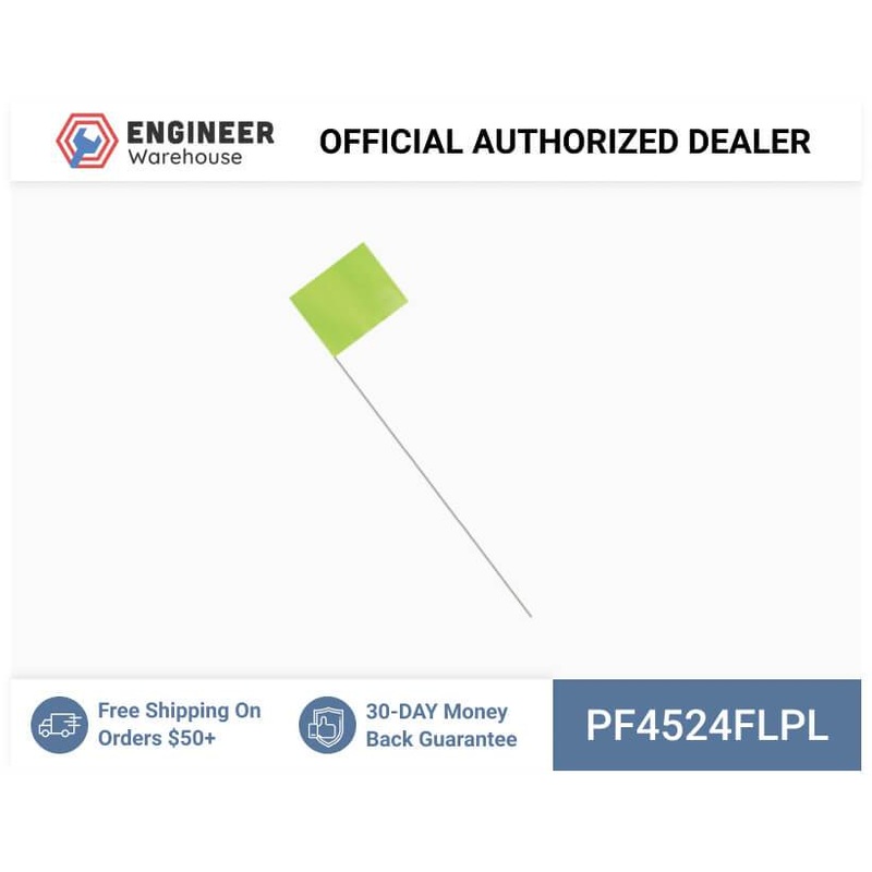 Smi-Carr – PVC Flag 4x5x24 1000 Flo Lime – PF4524FLPL