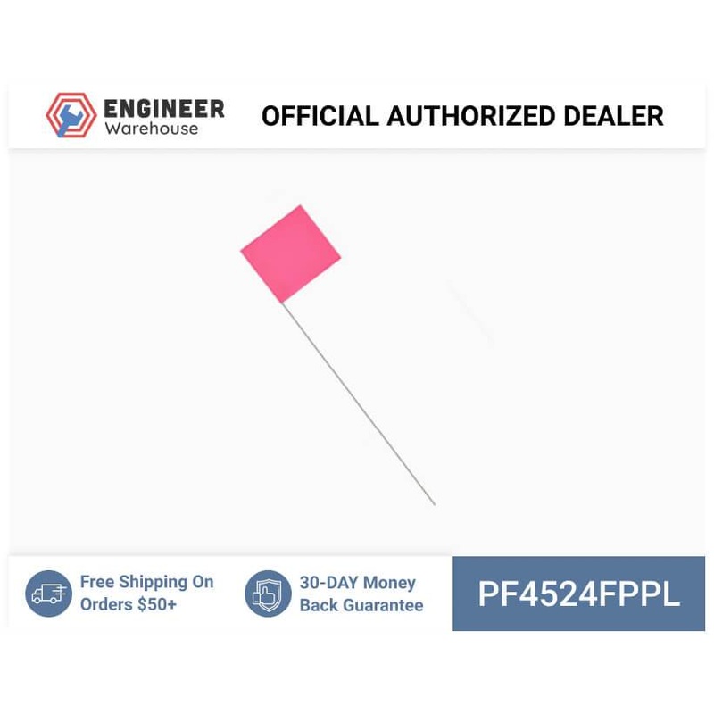 Smi-Carr – PVC Flag 4x5x24 1000 Flo Pink – PF4524FPPL