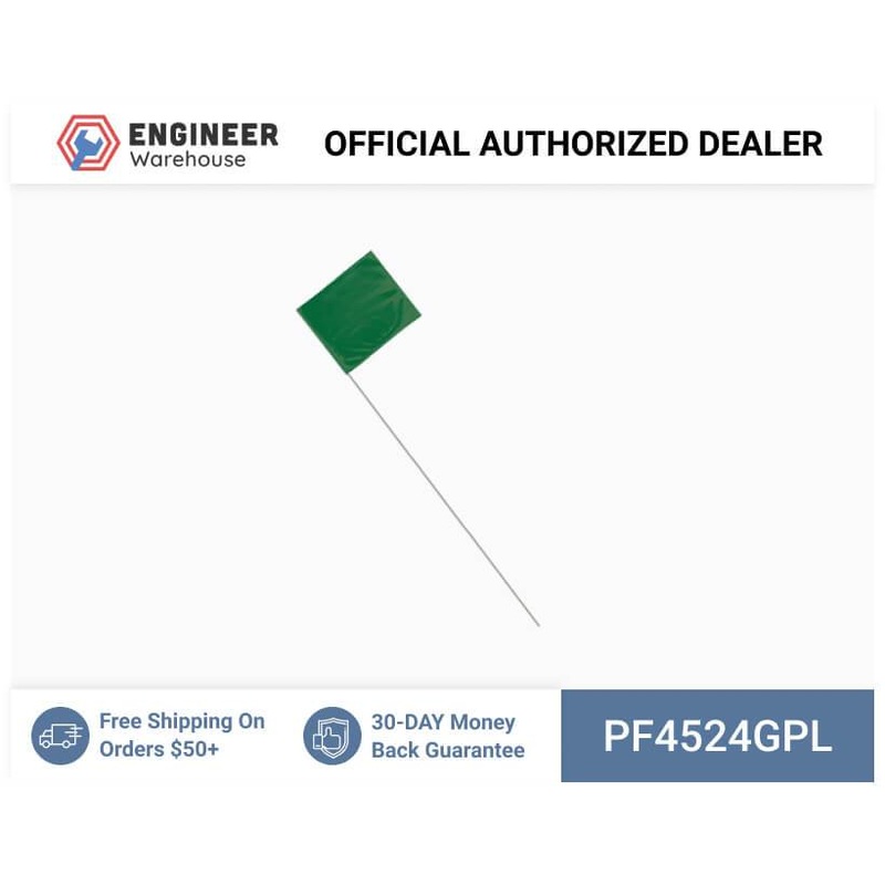Smi-Carr – PVC Flag 4x5x24 1000 Green – PF4524GPL