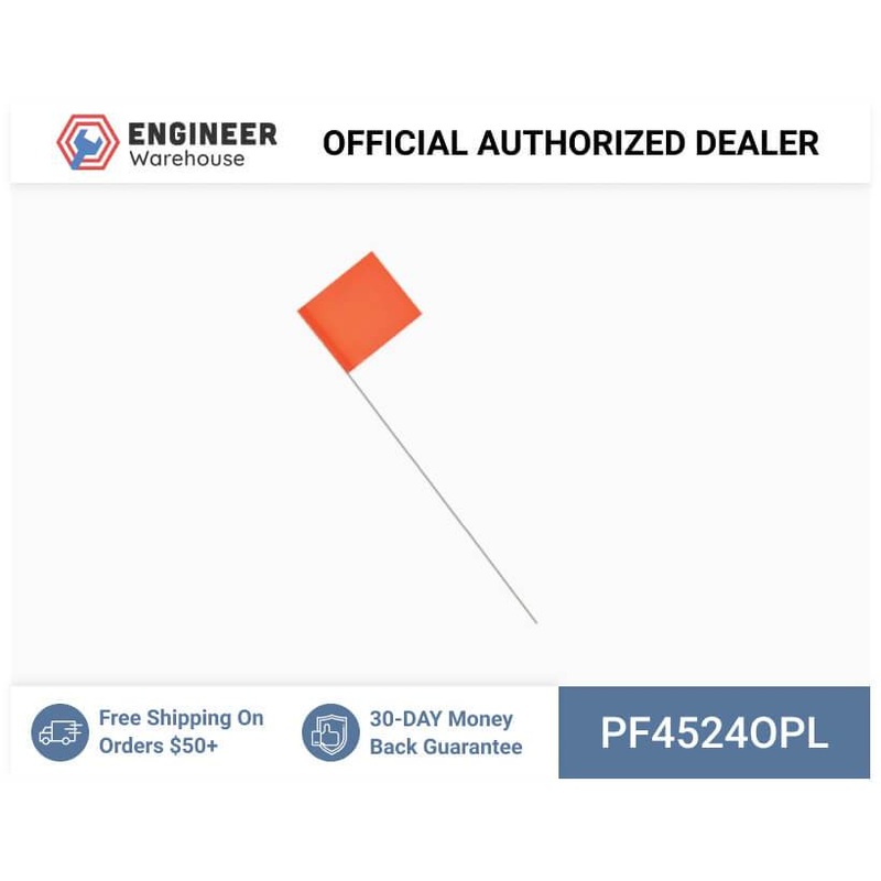 Smi-Carr – PVC Flag 4x5x24 1000 Orange – PF4524OPL