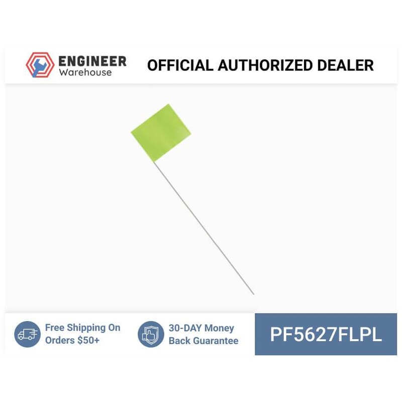 Smi-Carr – PVC Flag 5x6x27 1000 Flo Lime – PF5627FLPL