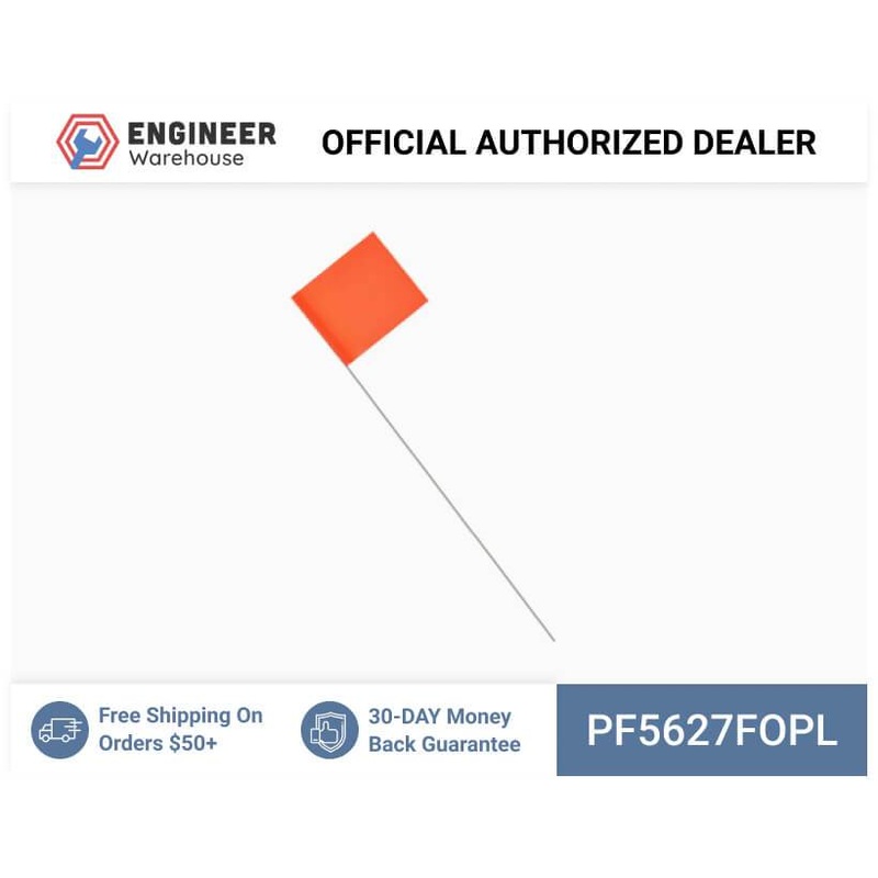 Smi-Carr – PVC Flag 5x6x27 1000 Flo Orange – PF5627FOPL