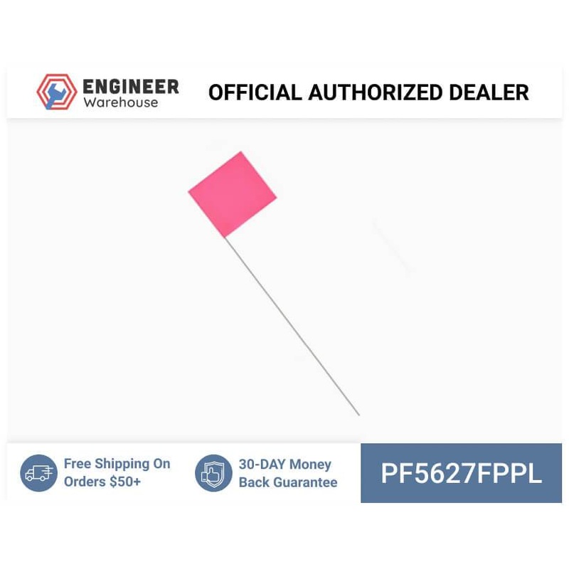 Smi-Carr – PVC Flag 5x6x27 1000 Flo Pink – PF5627FPPL