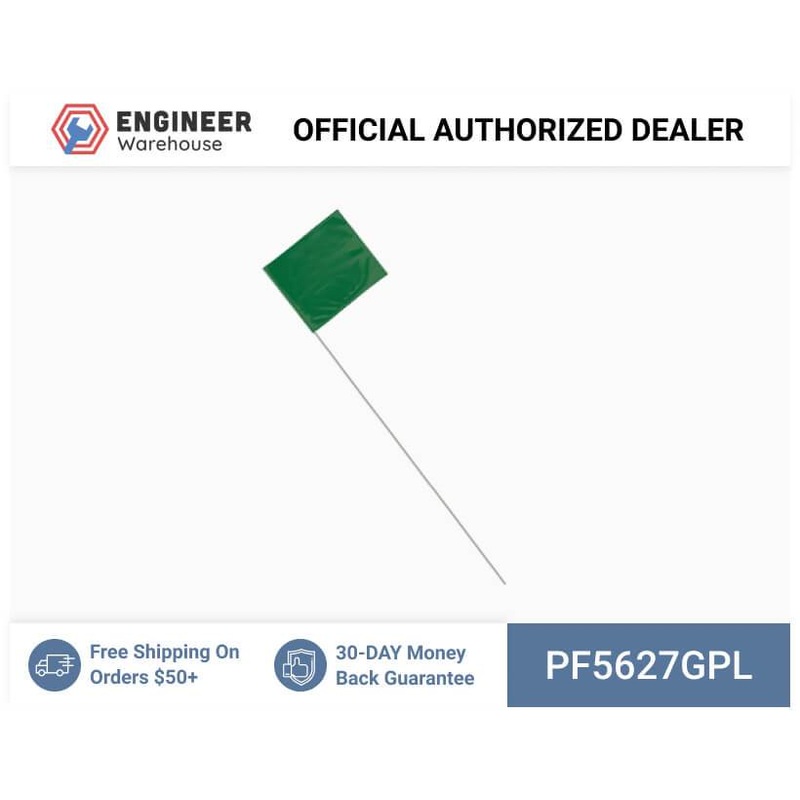Smi-Carr – PVC Flag 5x6x27 1000 Green – PF5627GPL