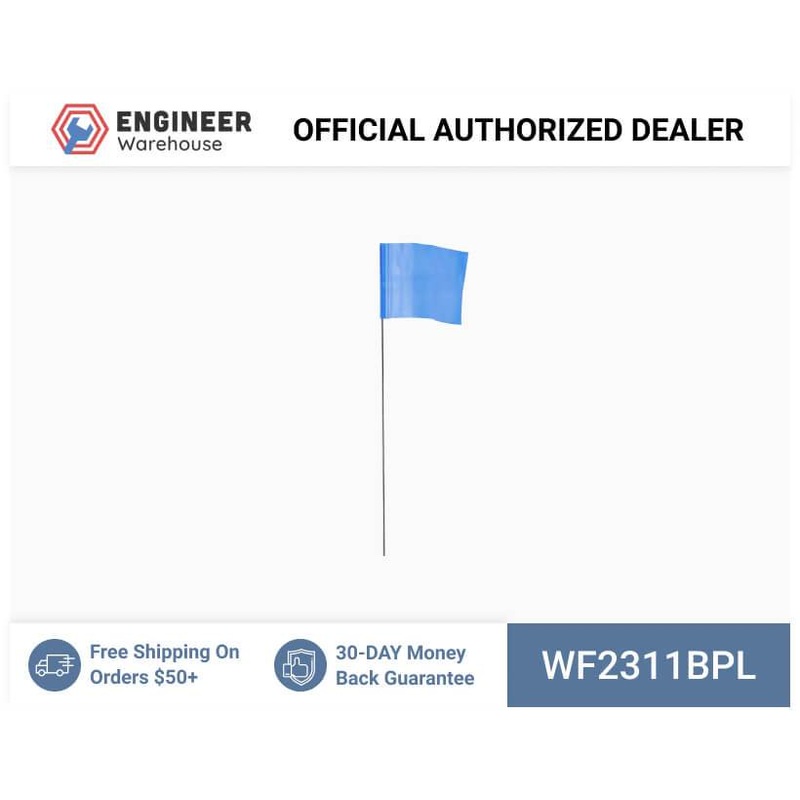 Smi-Carr – Wire Flag 2.5×3.5×11.5 1000 Blue – WF2311BPL