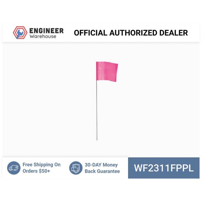 Smi-Carr – Wire Flag 2.5×3.5×11.5 1000 Flo Pink – WF2311FPPL