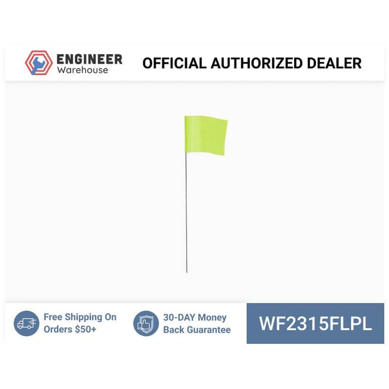 Smi-Carr – Wire Flag 2.5×3.5×15 1000 Flo Lime – WF2315FLPL