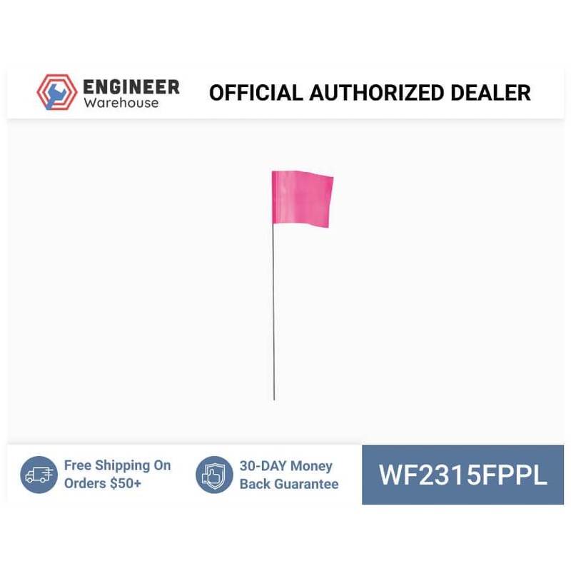 Smi-Carr – Wire Flag 2.5×3.5×15 1000 Flo Pink – WF2315FPPL