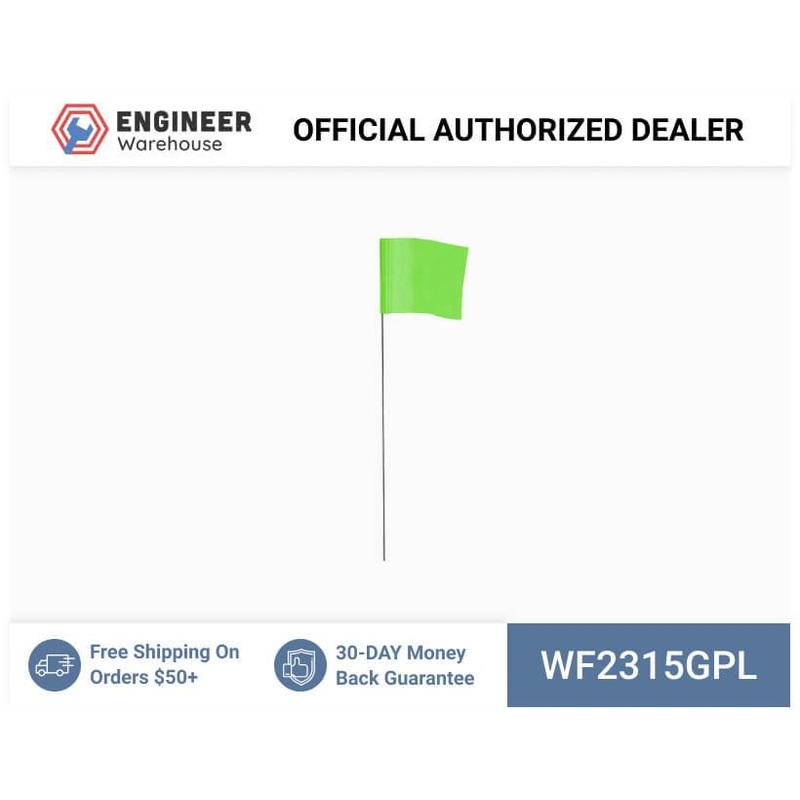 Smi-Carr – Wire Flag 2.5×3.5×15 1000 Green – WF2315GPL