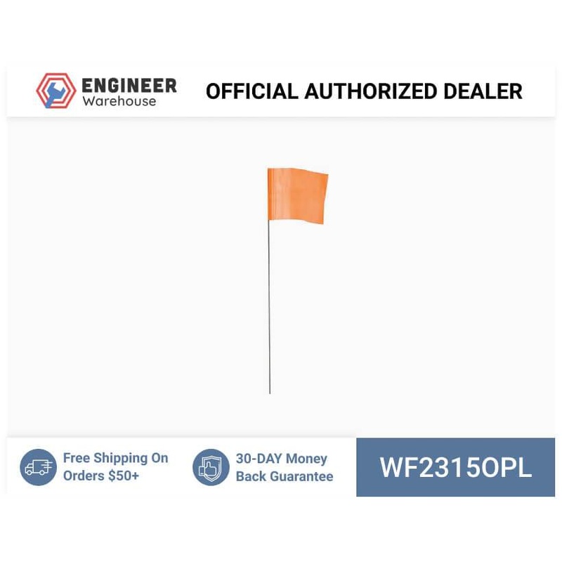 Smi-Carr – Wire Flag 2.5×3.5×15 1000 Orange – WF2315OPL