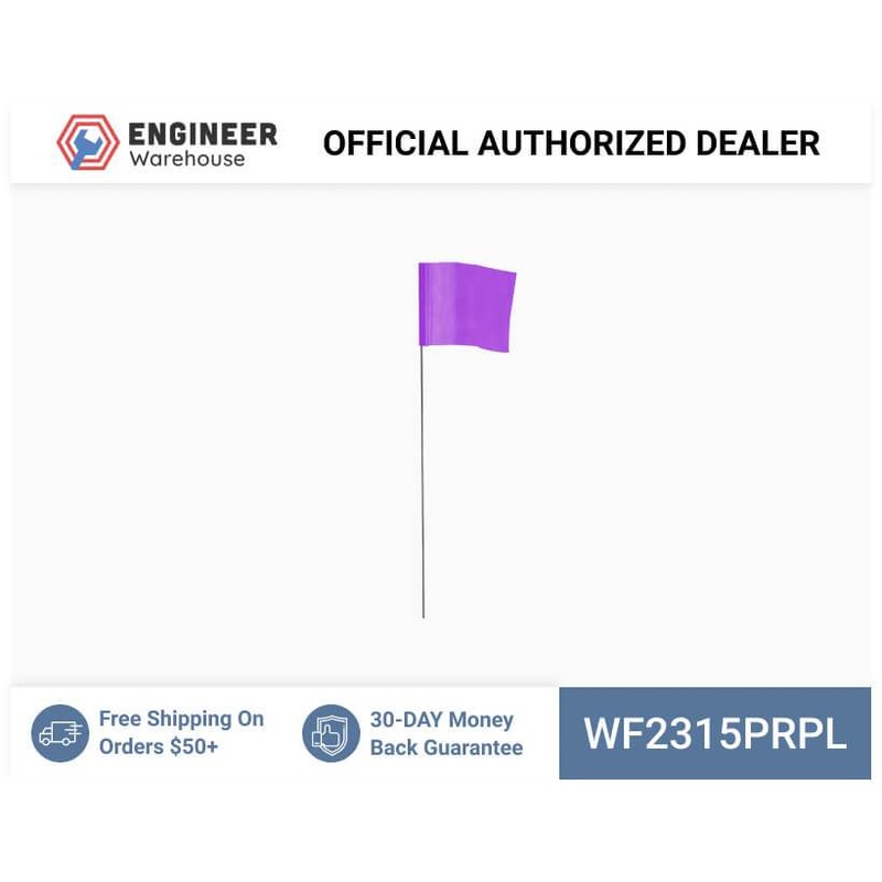Smi-Carr – Wire Flag 2.5×3.5×15 1000 Purple – WF2315PRPL